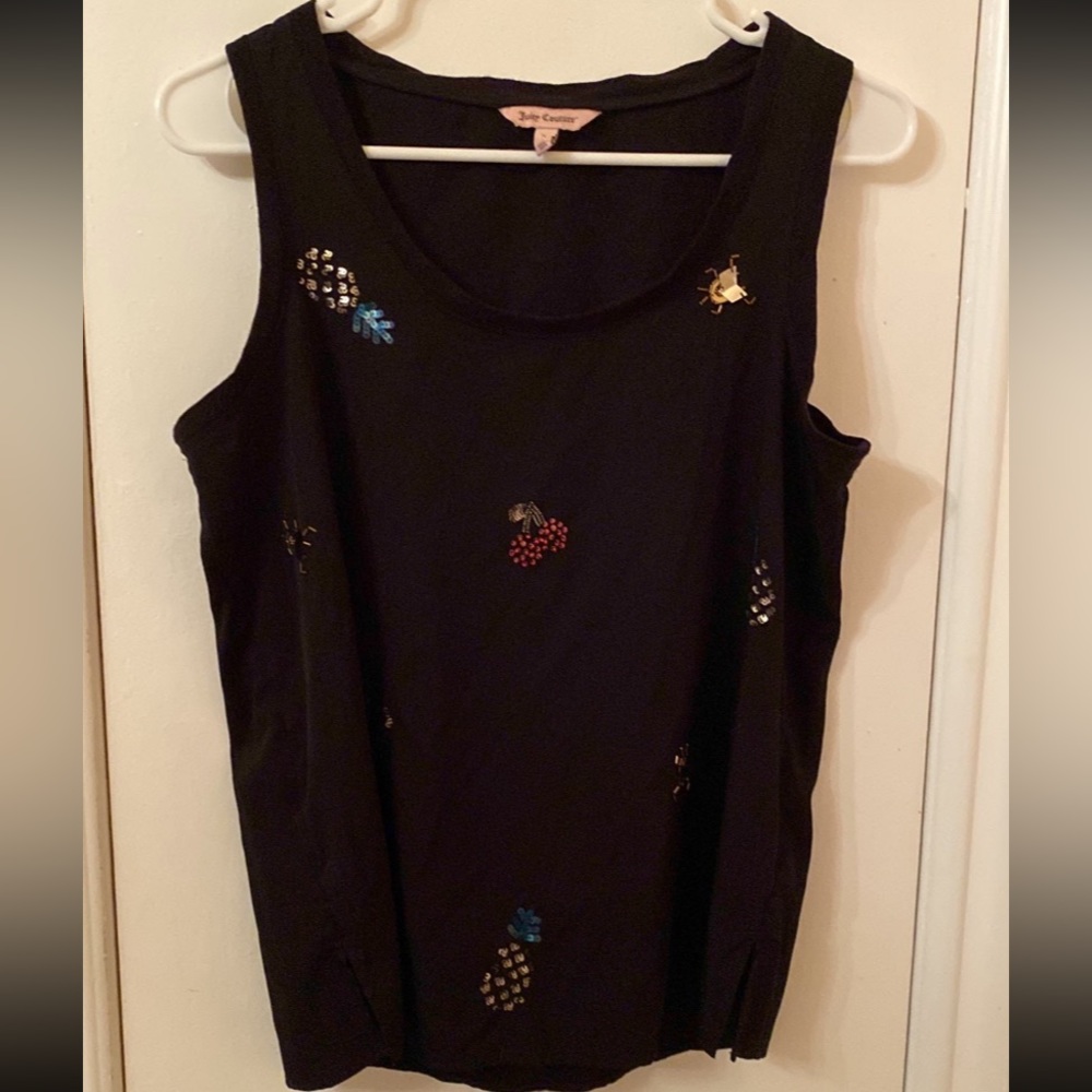 Juice Couture Black Tank Top Small